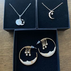 Bundle of moon 🌙 jewelry, gift boxes included